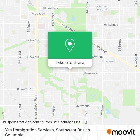 Yes Immigration Services map