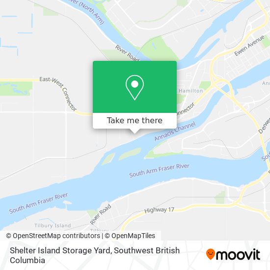 Shelter Island Storage Yard map