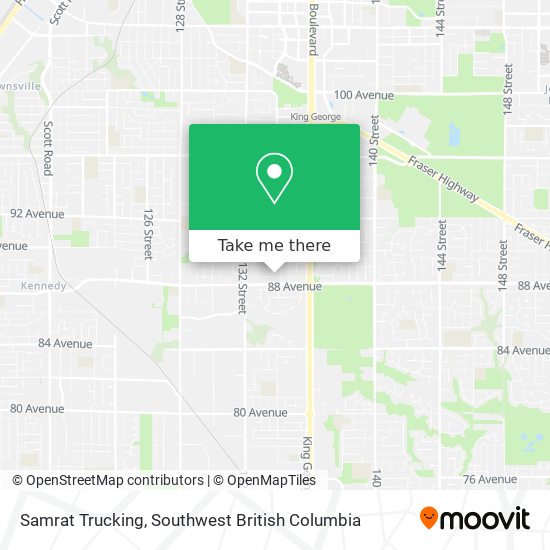 Samrat Trucking map
