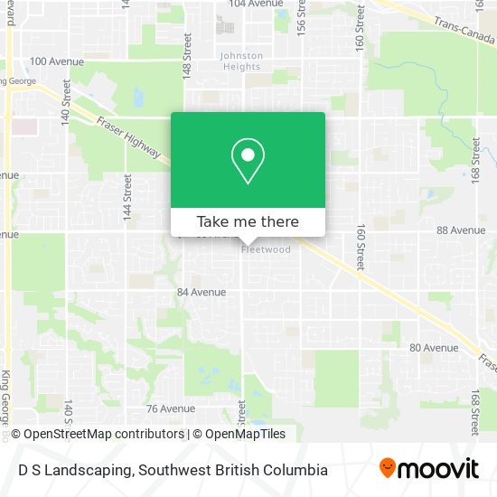 D S Landscaping map