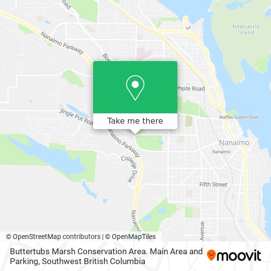 Buttertubs Marsh Conservation Area. Main Area and Parking plan