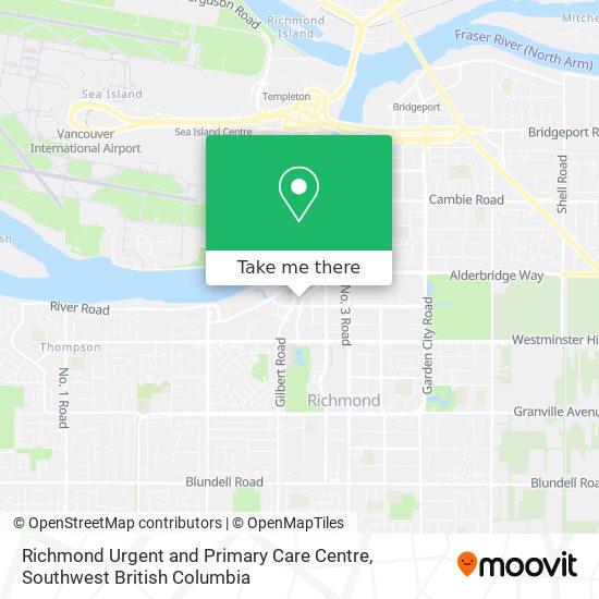 Richmond Urgent and Primary Care Centre map