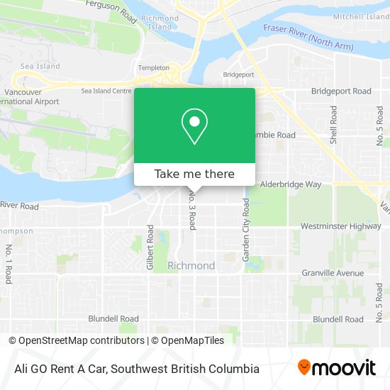 Ali GO Rent A Car map