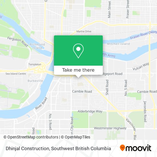 Dhinjal Construction map