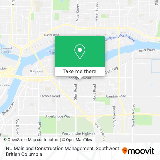 NU Mainland Construction Management map