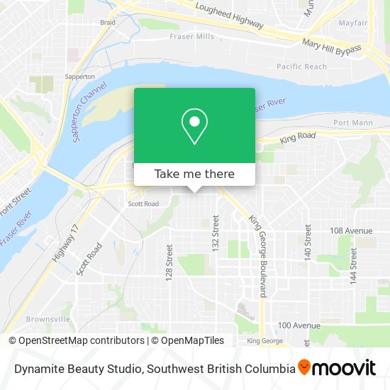 Dynamite Beauty Studio map