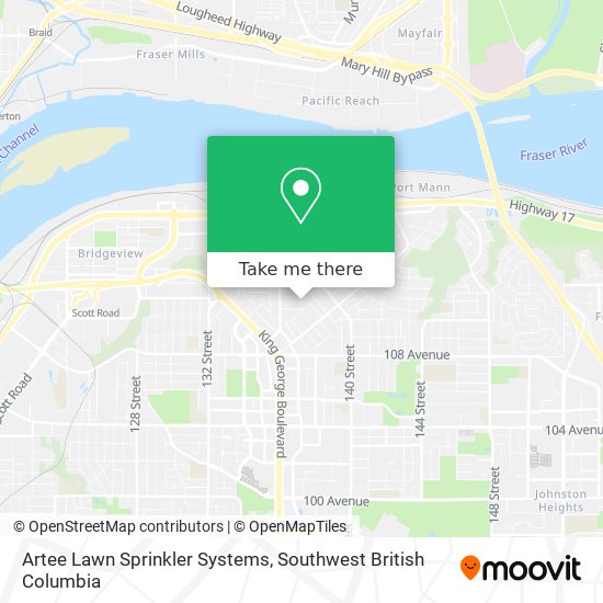 Artee Lawn Sprinkler Systems map