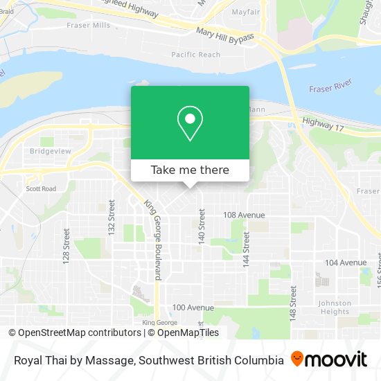 Royal Thai by Massage map