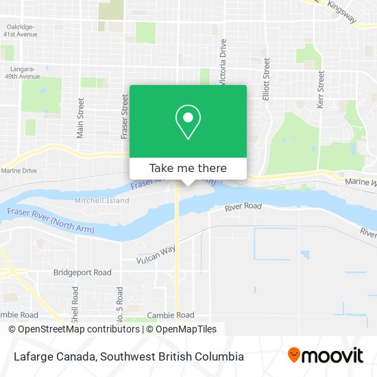 Lafarge Canada map