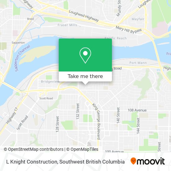 L Knight Construction map