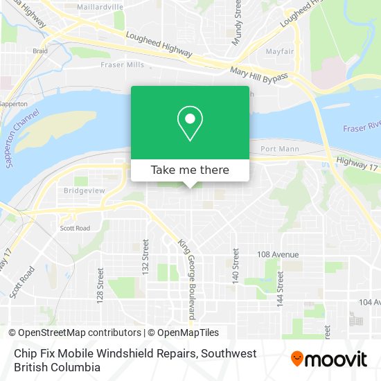 Chip Fix Mobile Windshield Repairs map