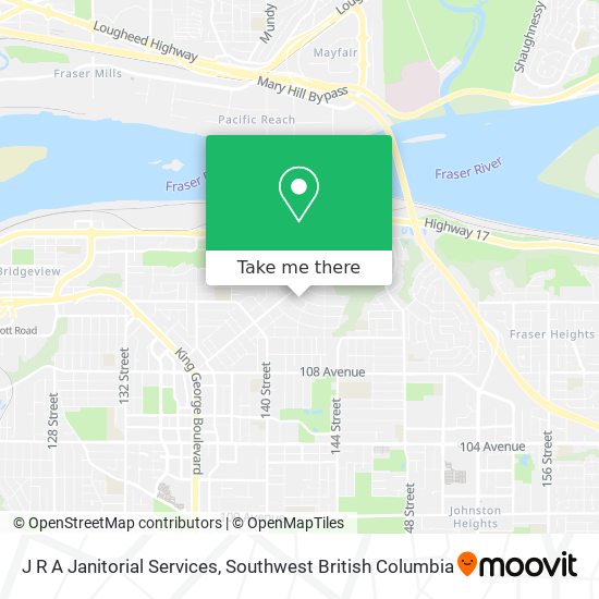 J R A Janitorial Services map