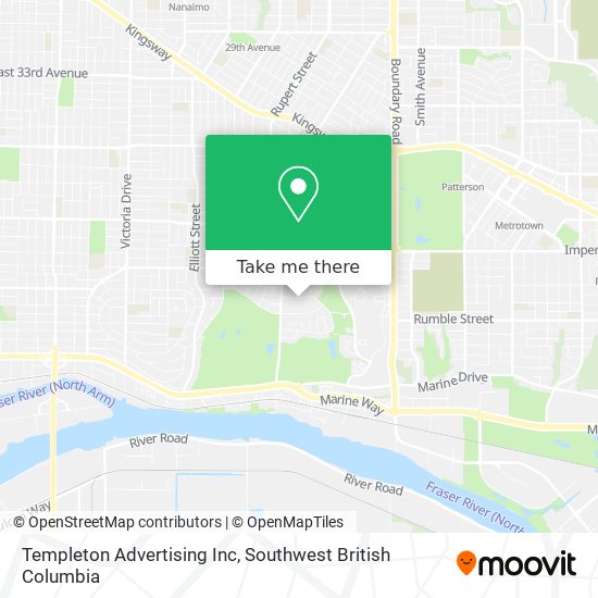 Templeton Advertising Inc map