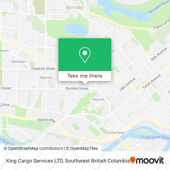 King Cargo Services LTD map
