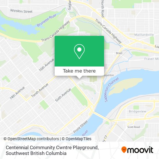 Centennial Community Cwntre Playground map