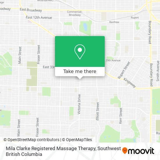 Mila Clarke Registered Massage Therapy map