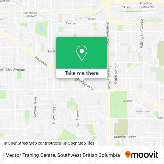 Vector Traning Centre map