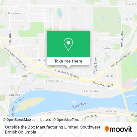 Outside the Box Manufacturing Limited map