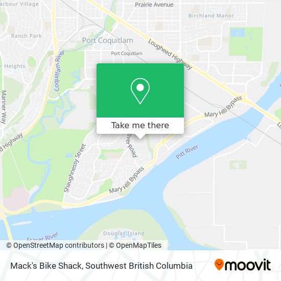 Mack's Bike Shack map