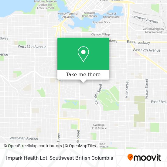 Impark Health Lot map