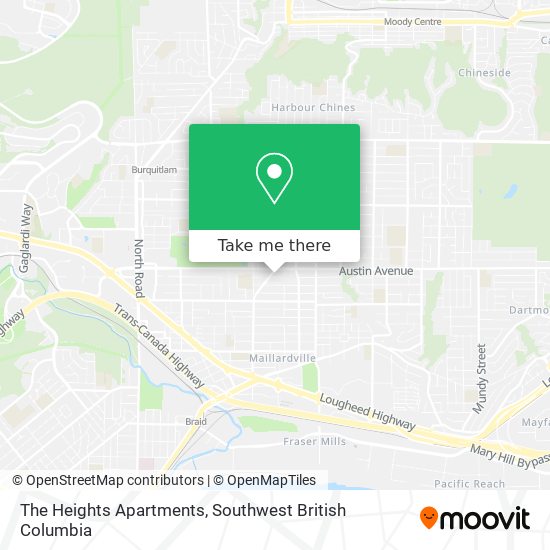 The Heights Apartments map