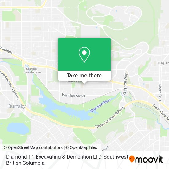 Diamond 11 Excavating & Demolition LTD map