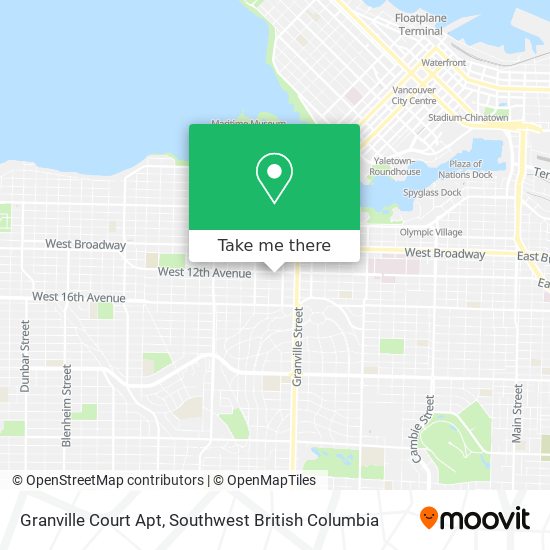 Granville Court Apt map
