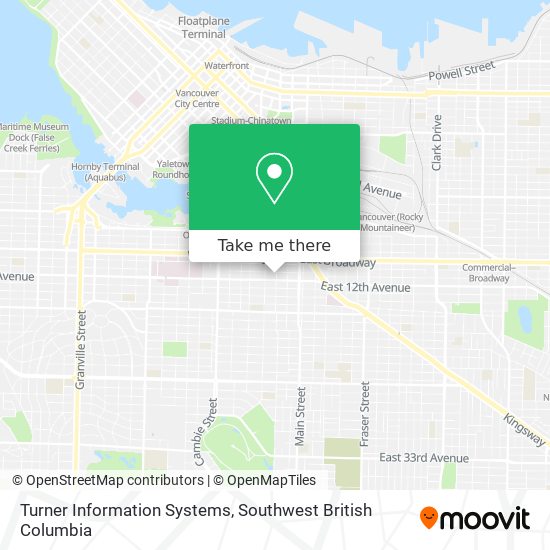 Turner Information Systems map