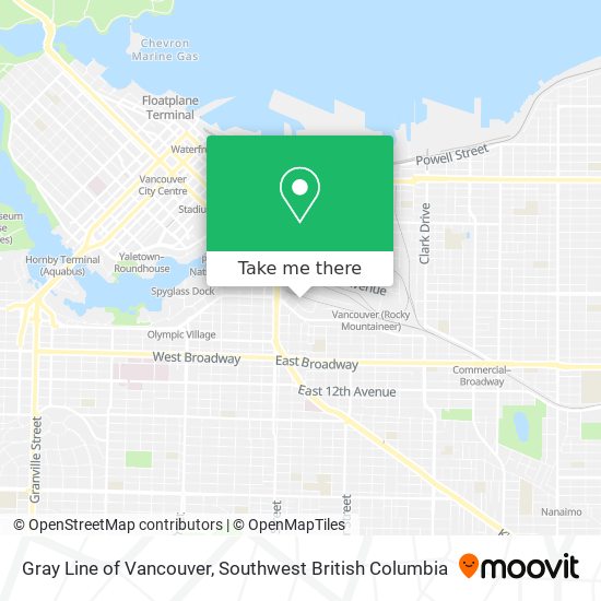 Gray Line of Vancouver plan