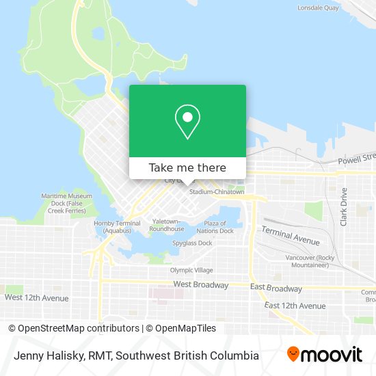 Jenny Halisky, RMT map