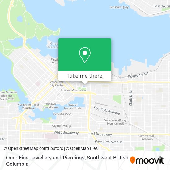 Ouro Fine Jewellery and Piercings map