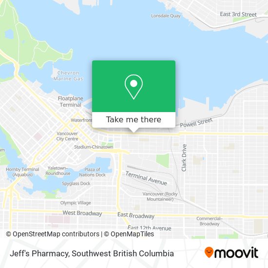 Jeff's Pharmacy map