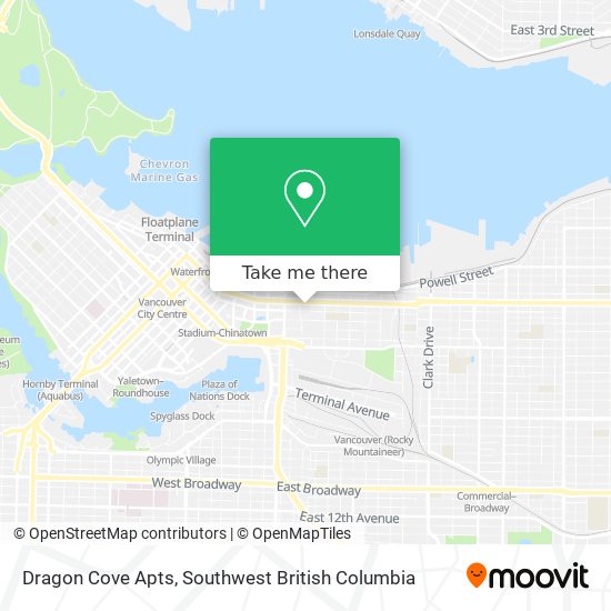 Dragon Cove Apts map