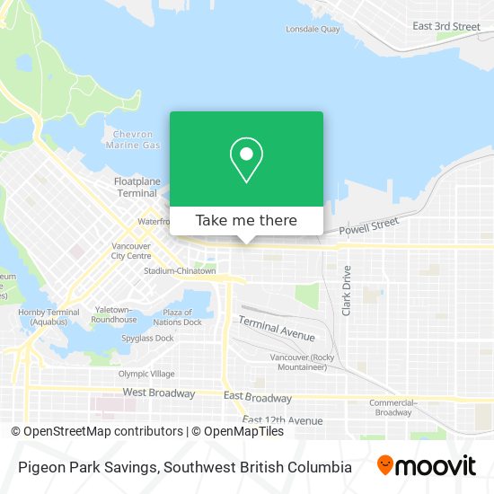 Pigeon Park Savings map