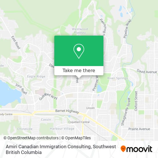 Amiri Canadian Immigration Consulting map
