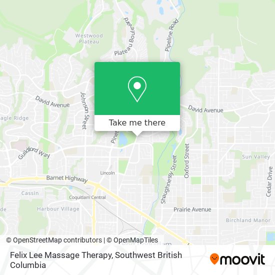 Felix Lee Massage Therapy map