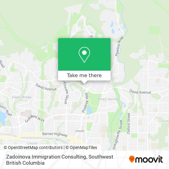 Zadoinova Immigration Consulting map