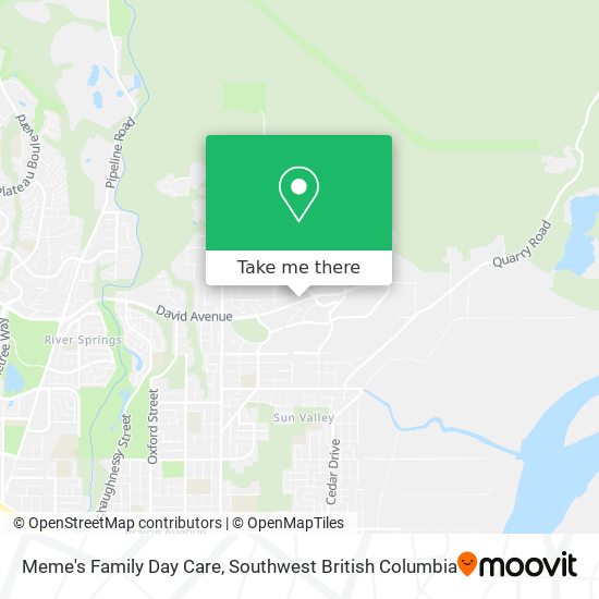 Meme's Family Day Care map