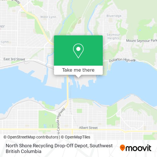 North Shore Recycling Drop-Off Depot map