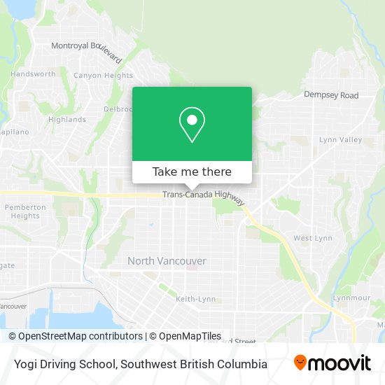 Yogi Driving School map