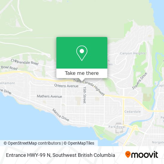 Entrance HWY-99 N map