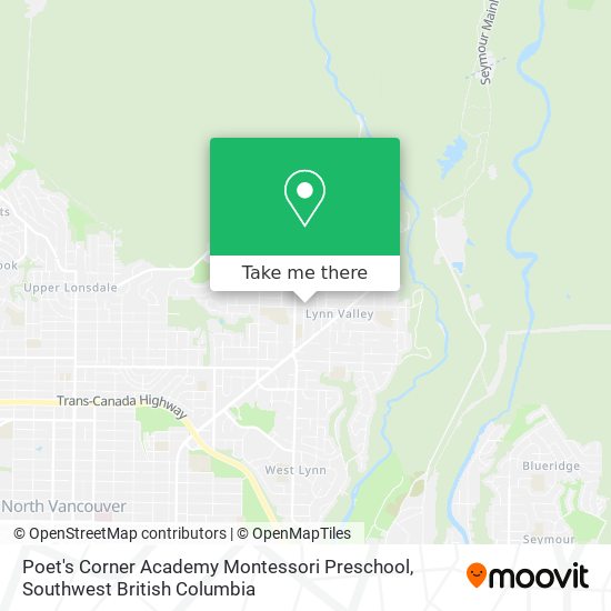 Poet's Corner Academy Montessori Preschool map