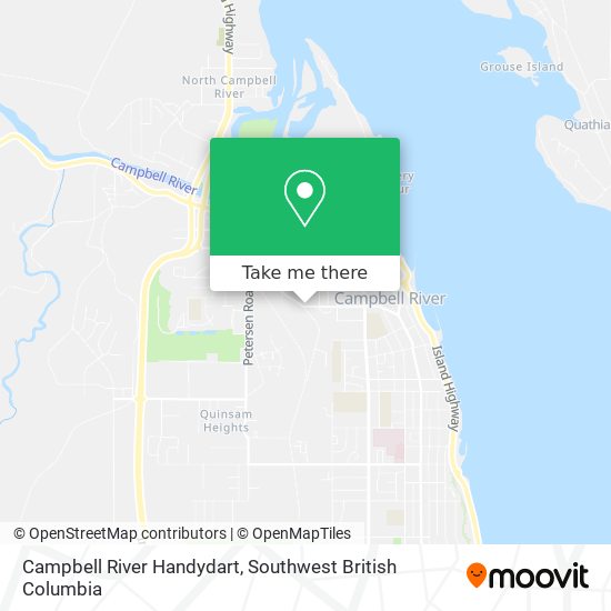 Campbell River Handydart map