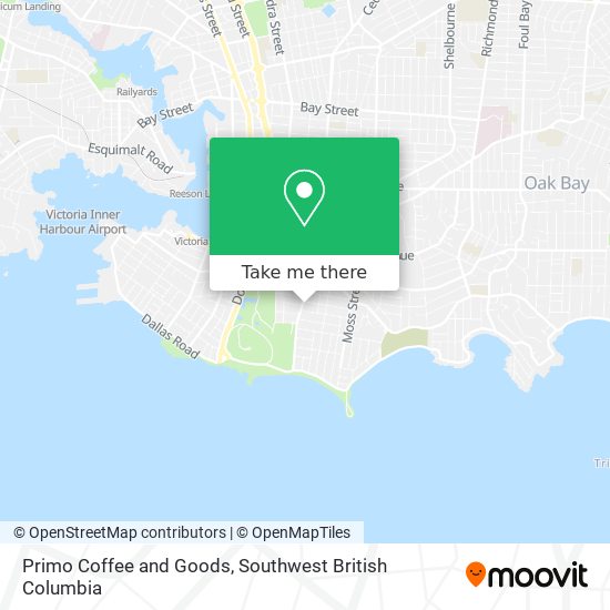 Primo Coffee and Goods map