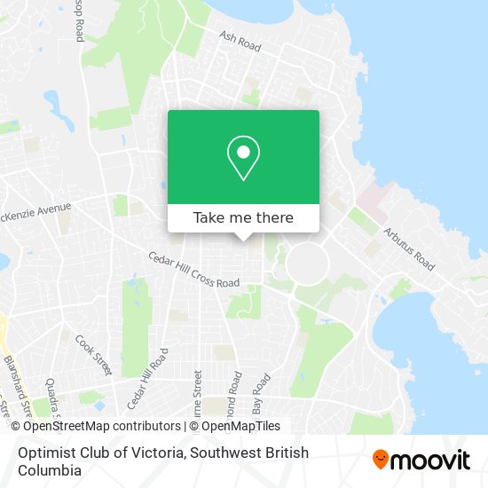 Optimist Club of Victoria map