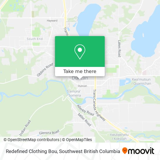 Redefined Clothing Bou map