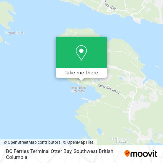 BC Ferries Terminal Otter Bay map