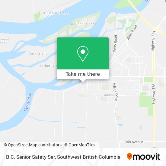 B.C. Senior Safety Ser map