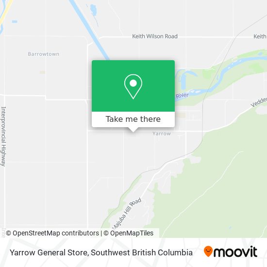 Yarrow General Store map