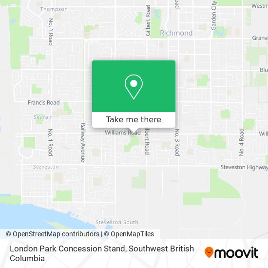 London Park Concession Stand map